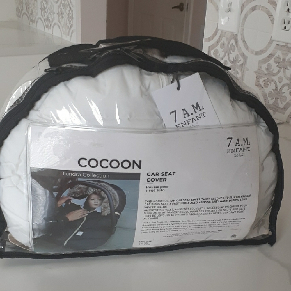 Cocoon White Infant Car Seat Cover